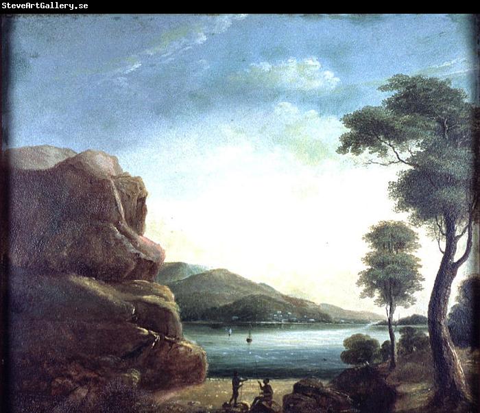 William Buelow Gould River scene with aborigines